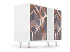 Aparador - 125x98x48 cm - BS2 - Taupe Anatomy, Blanco