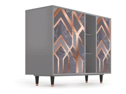 Aparador - 125x98x48 cm - BS2 - Taupe Anatomy, Gris