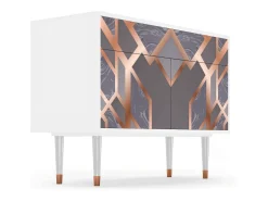 Aparador - 115x85x48 cm - BS4 - Taupe Anatomy, Blanco
