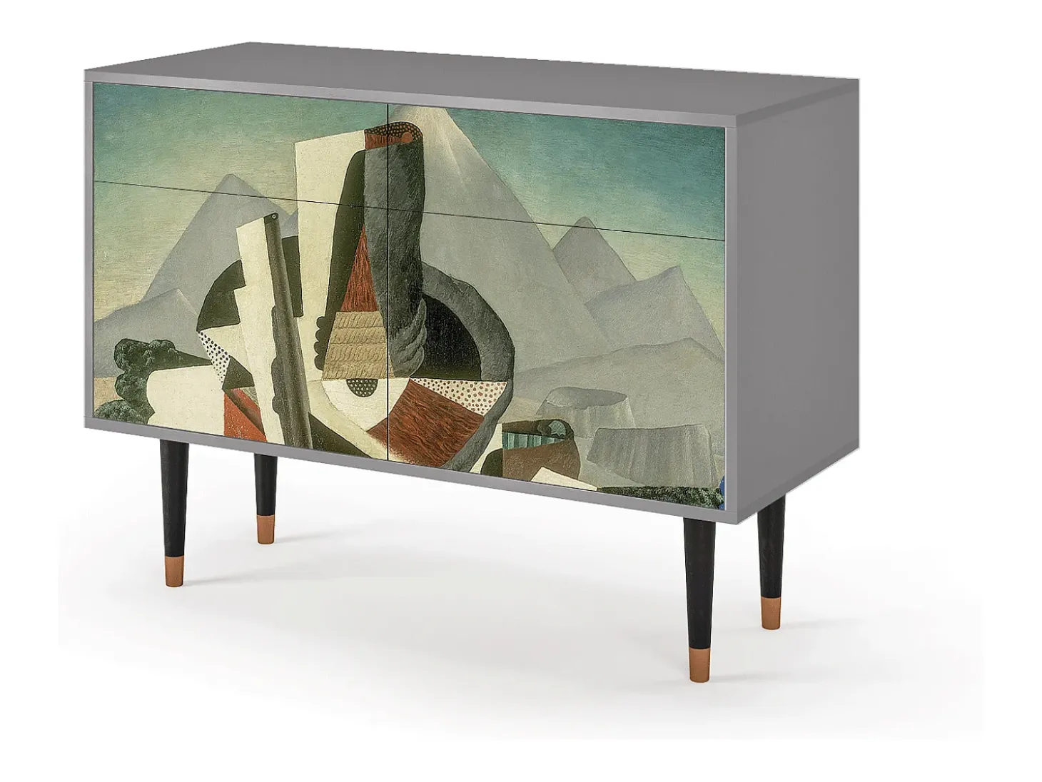 Aparador - 115x85x48 cm - BS4 - The Cubist Paintings , Gris