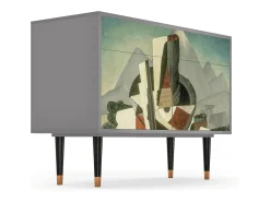 Aparador - 115x85x48 cm - BS4 - The Cubist Paintings , Gris