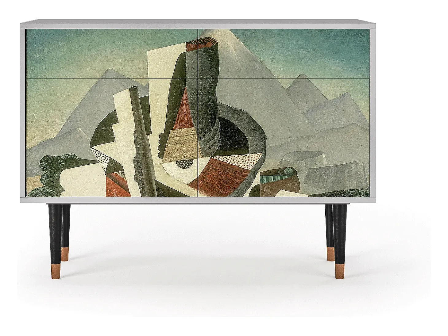 Aparador - 115x85x48 cm - BS4 - The Cubist Paintings , Gris