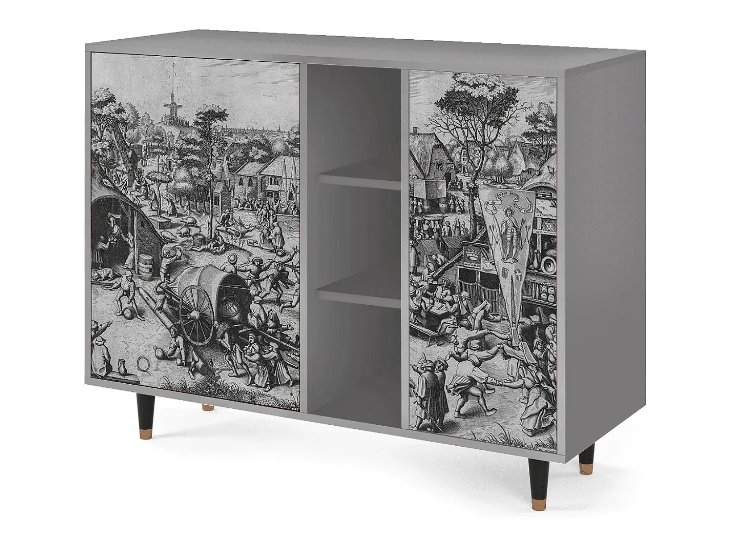 Aparador - 125x98x48 cm - BS2 - The Festival of Saint, Gris