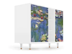 Aparador - 125x98x48 cm - BS2 - The water lily pond , Blanco