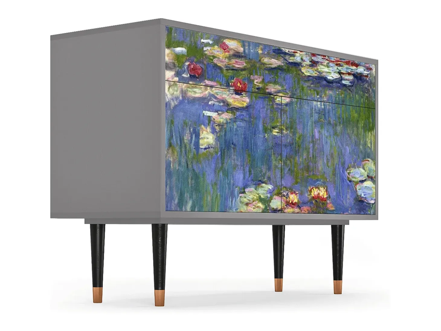 Aparador - 115x85x48 cm - BS4 - The water lily pond , Gris