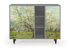 Aparador - 125x98x48 cm - BS2 - The Blanco Orchard, Gris