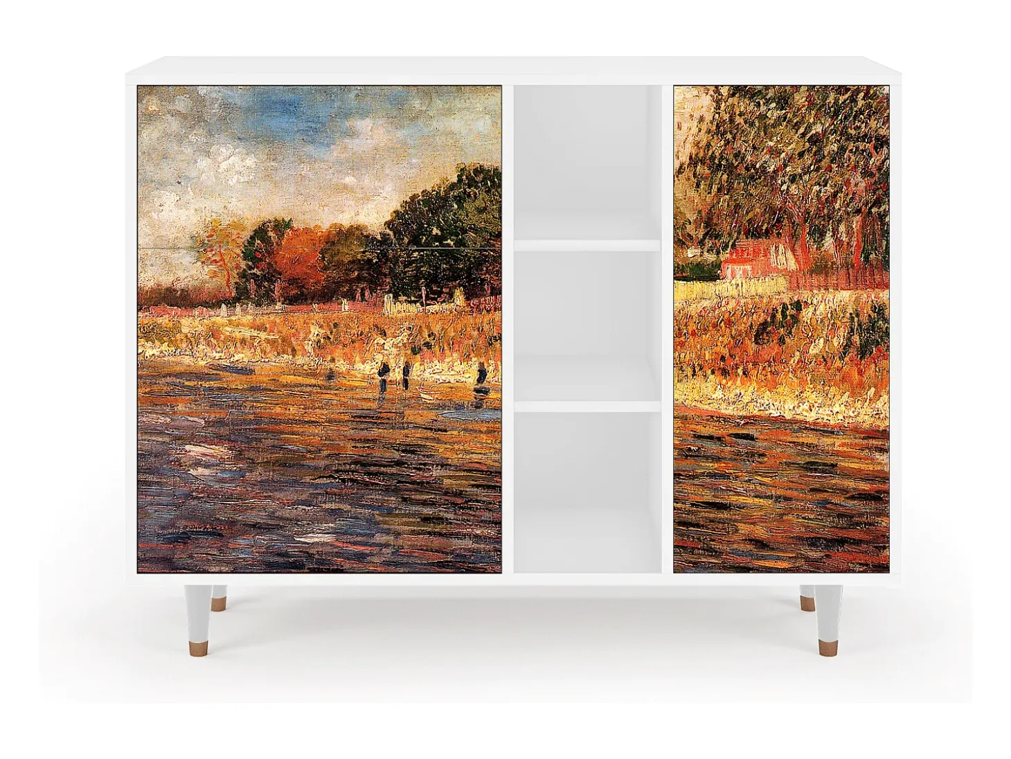 Aparador - 125x98x48 cm - BS2 - The Banks, Blanco