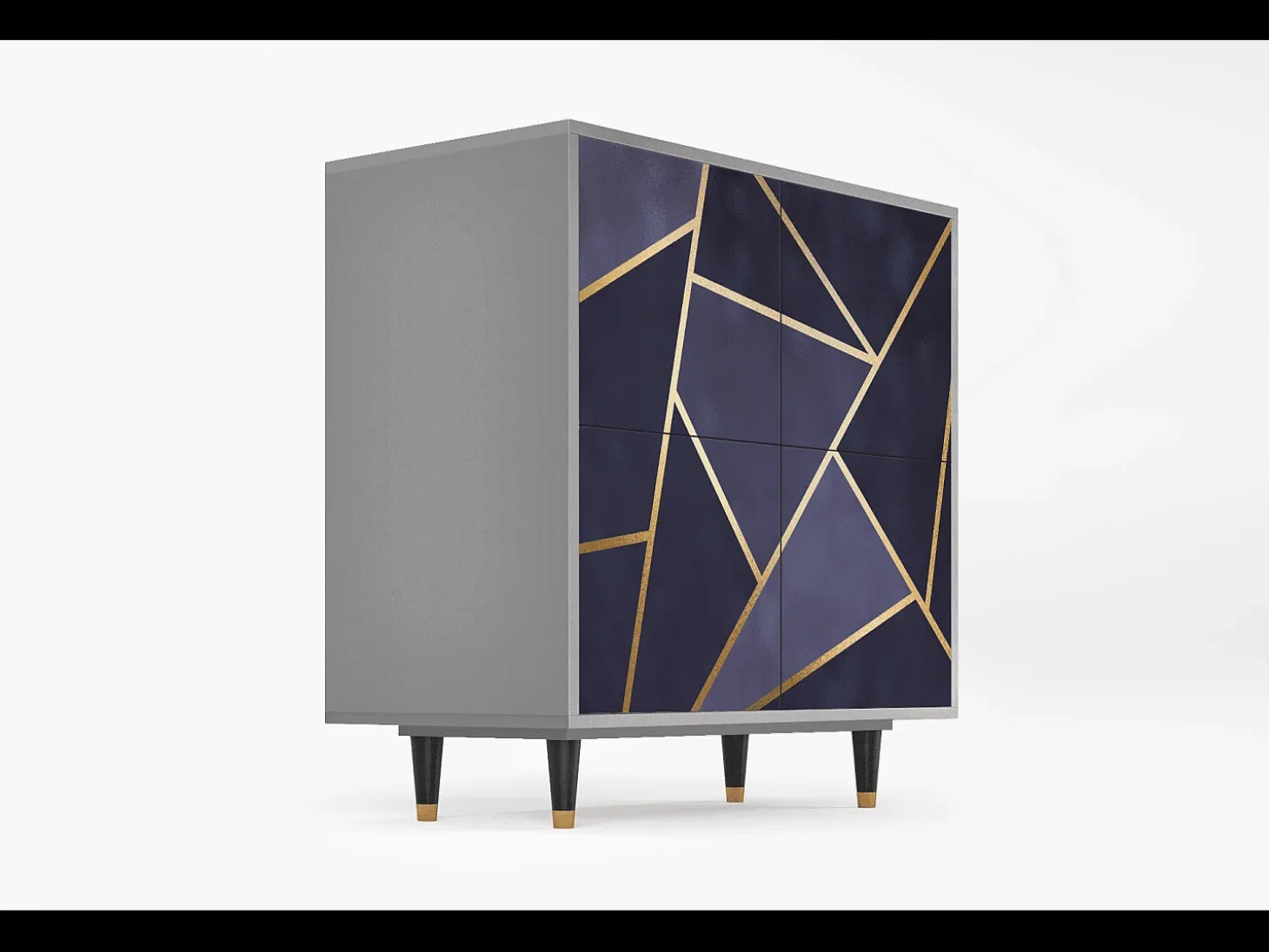 Aparador - 94x96x48 cm - BS3 - The Amethyst, Gris