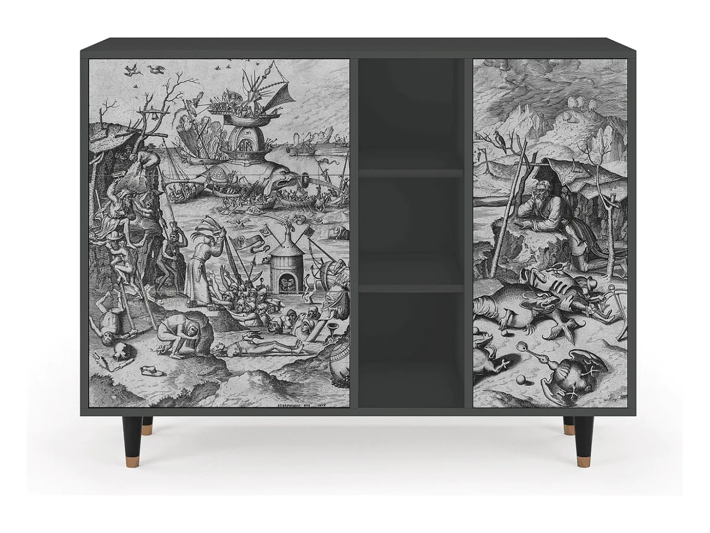 Aparador - 125x98x48 cm - BS2 - The Temptation, Antracita