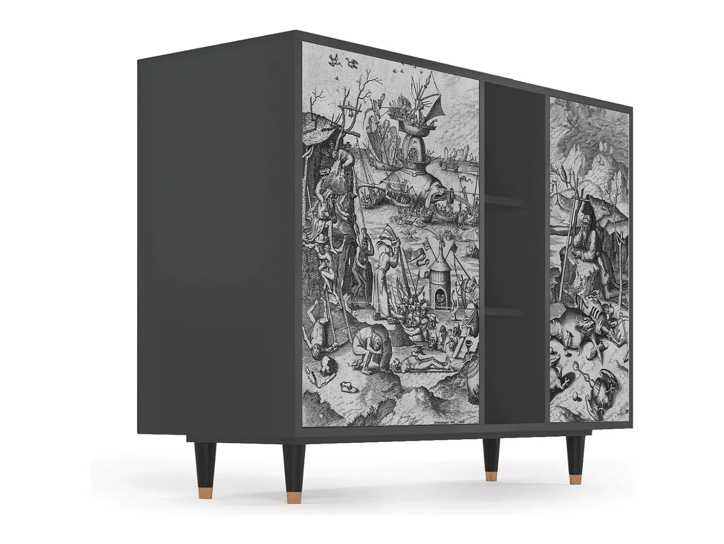 Aparador - 125x98x48 cm - BS2 - The Temptation, Antracita