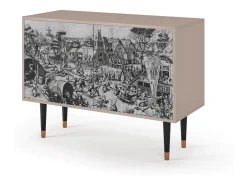 Aparador - 115x85x48 cm - BS4 - The Festival of Saint, Latte