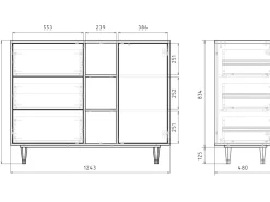 Aparador - 125x98x48 cm - BS2 - The Bucintoro, Arena