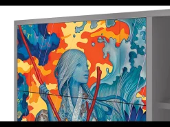 Aparador - 125x98x48 cm - BS2 - The Girl - James Jean, Gris