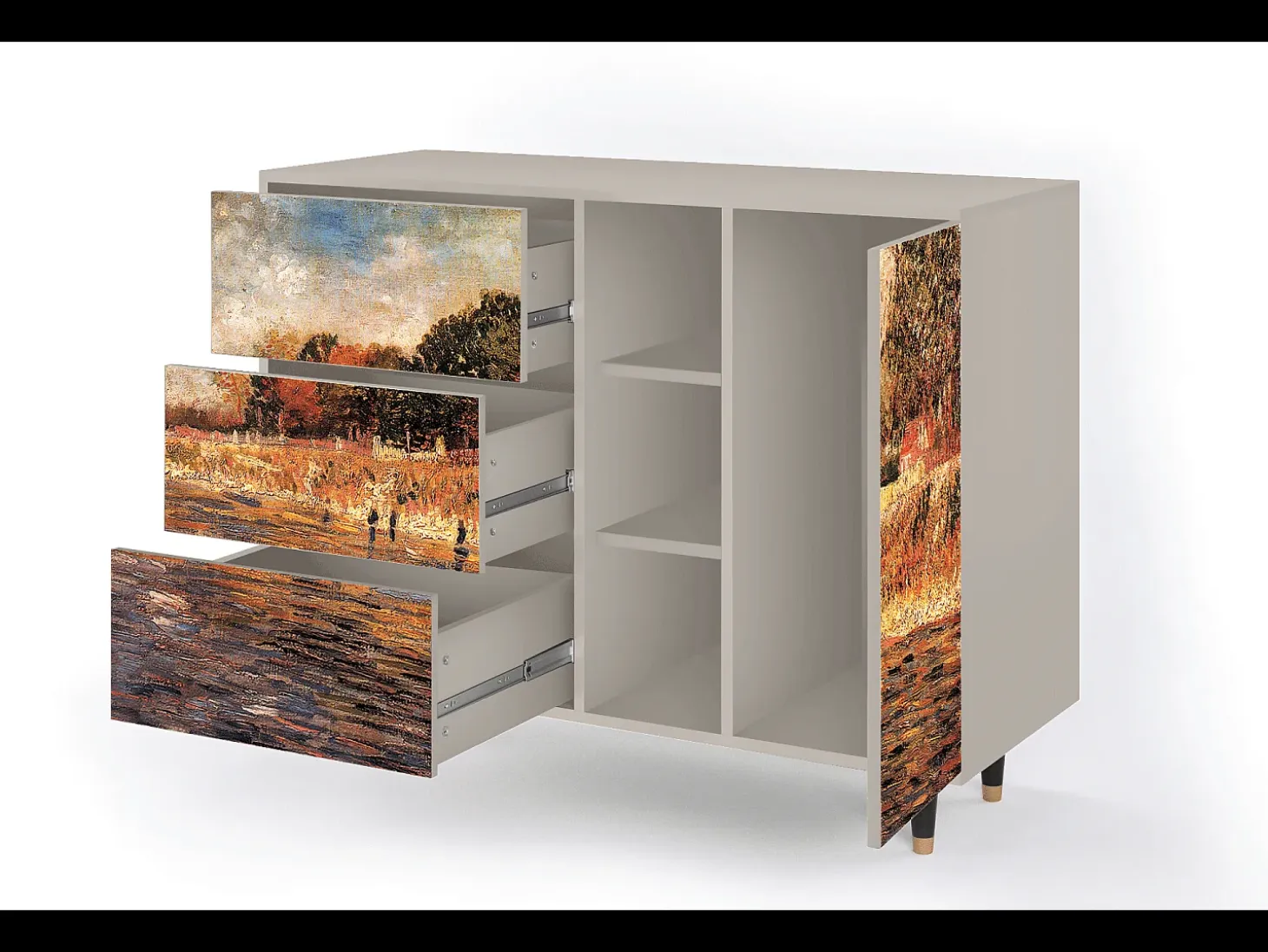 Aparador - 125x98x48 cm - BS2 - The Banks, Arena