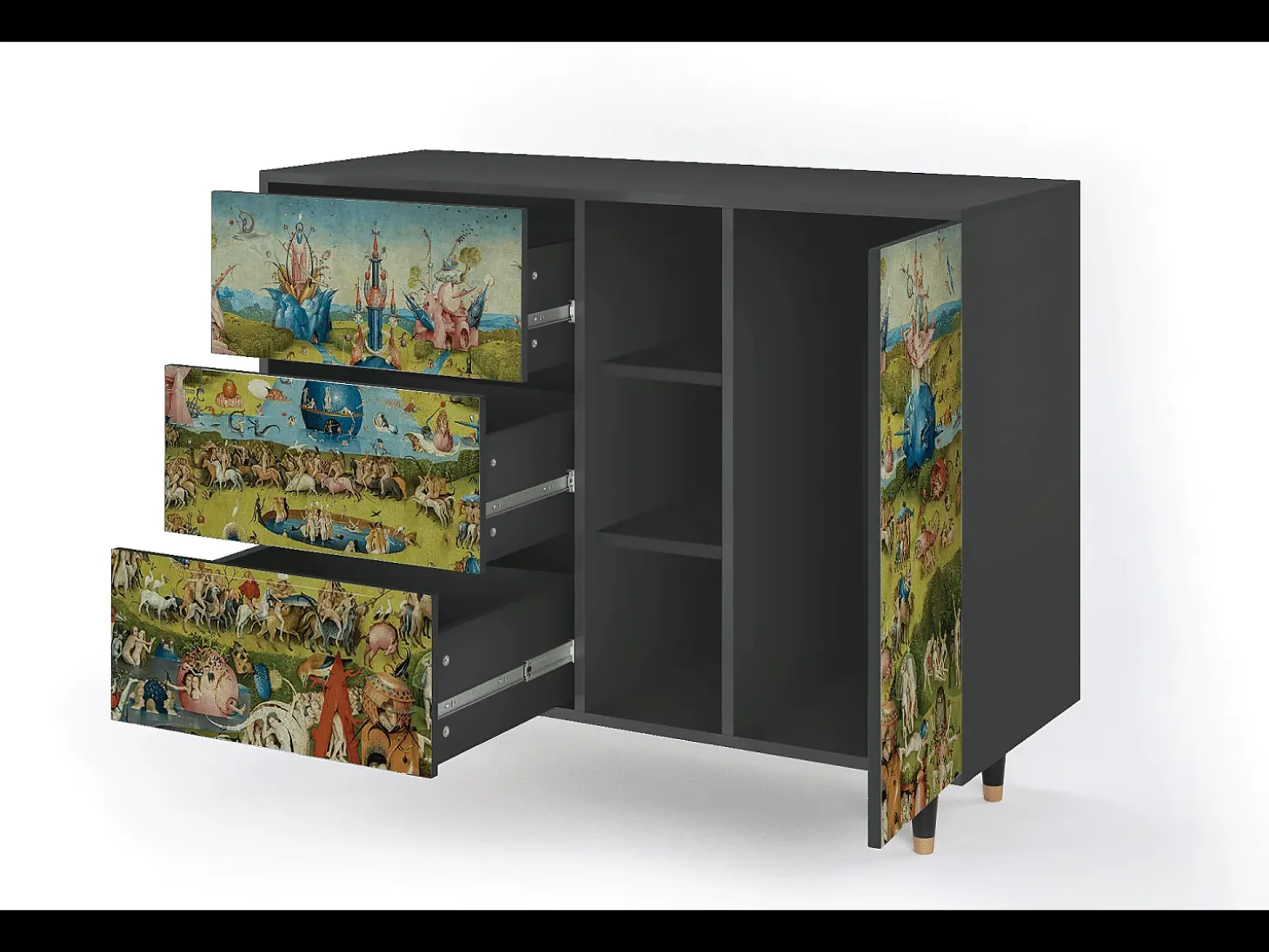 Aparador - 125x98x48 cm - BS2 - The Garden 2 by Bosch, Antracita