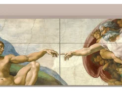 Aparador - 115x85x48 cm - BS4 - The Creation of Adam, Latte