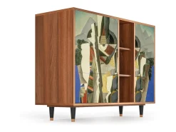 Aparador - 125x98x48 cm - BS2 - The Cubist Paintings , Nogal