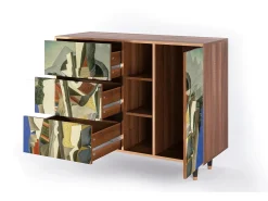 Aparador - 125x98x48 cm - BS2 - The Cubist Paintings , Nogal
