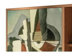 Aparador - 125x98x48 cm - BS2 - The Cubist Paintings , Nogal