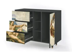 Aparador - 125x98x48 cm - BS2 - The Creation of Adam, Antracita
