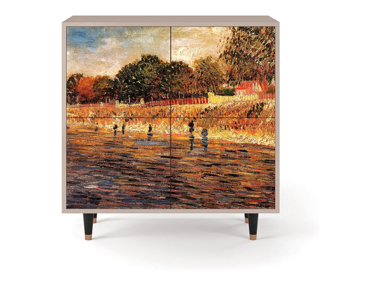 Aparador - 94x96x48 cm - BS3 - The Banks, Latte