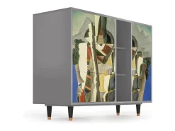 Aparador - 125x98x48 cm - BS2 - The Cubist Paintings , Gris