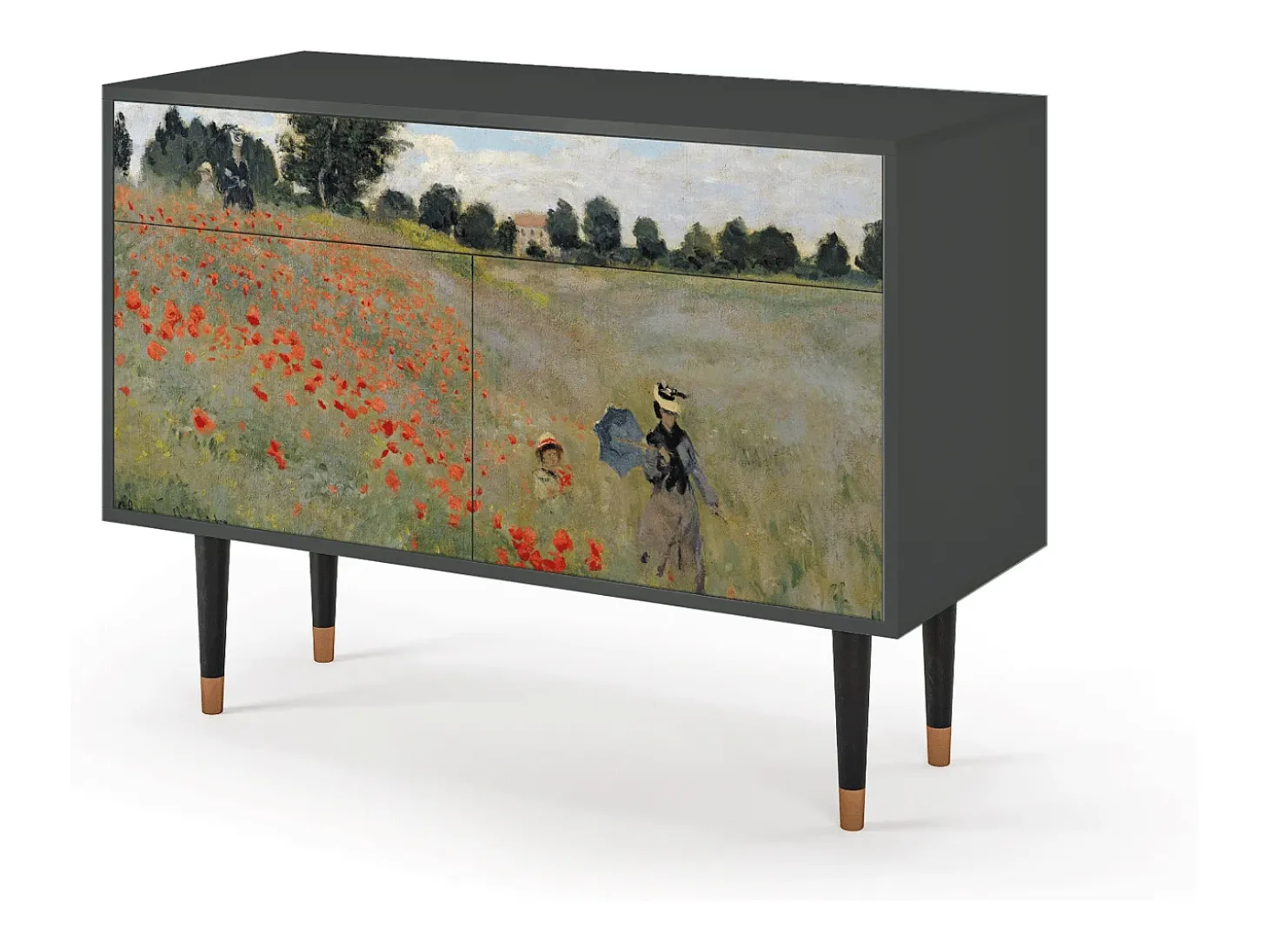Aparador - 115x85x48 cm - BS4 - The Poppy Field , Antracita