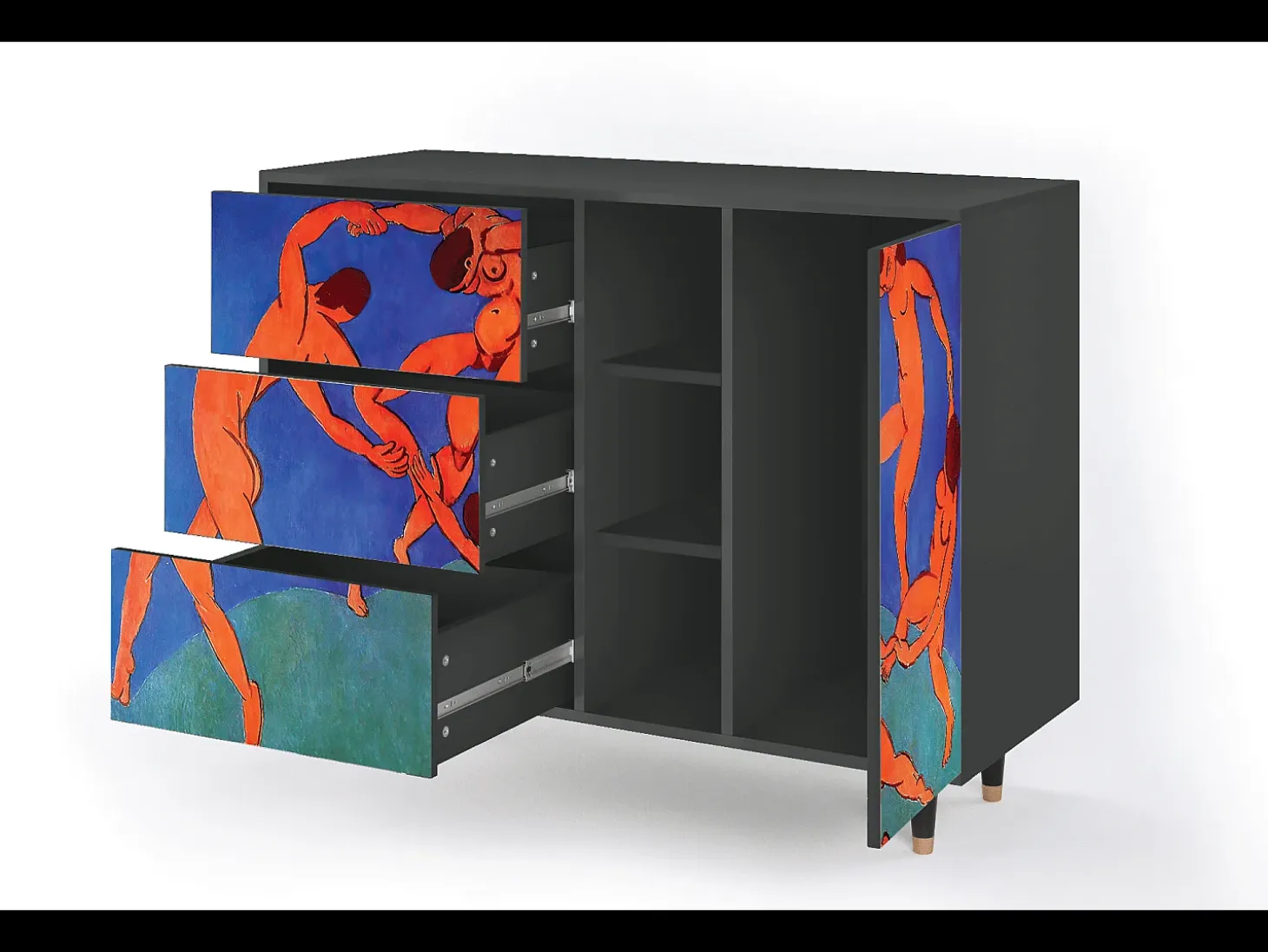 Aparador - 125x98x48 cm - BS2 - The Dance by Matisse , Antracita