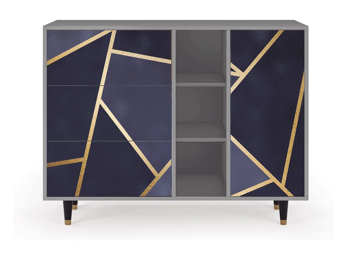 Aparador - 125x98x48 cm - BS2 - The Amethyst, Gris