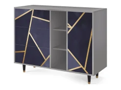 Aparador - 125x98x48 cm - BS2 - The Amethyst, Gris