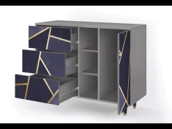 Aparador - 125x98x48 cm - BS2 - The Amethyst, Gris