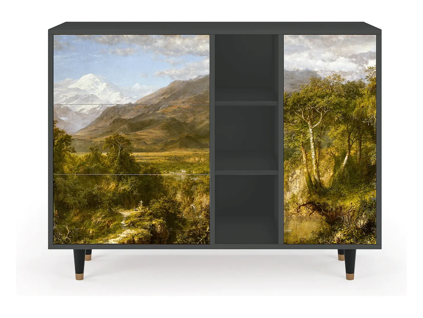 Aparador - 125x98x48 cm - BS2 - The Heart of the Andes , Antracita