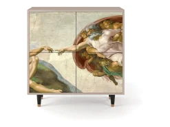 Aparador - 94x96x48 cm - BS3 - The Creation of Adam, Latte