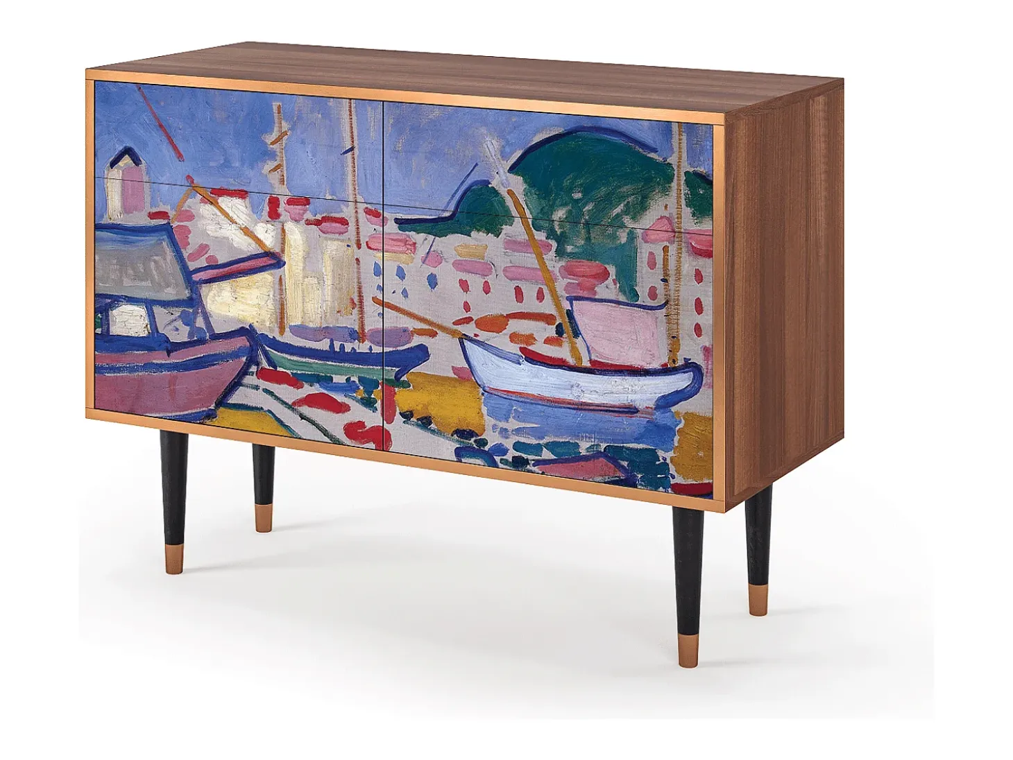 Aparador - 115x85x48 cm - BS4 - The Port of Collioure , Nogal