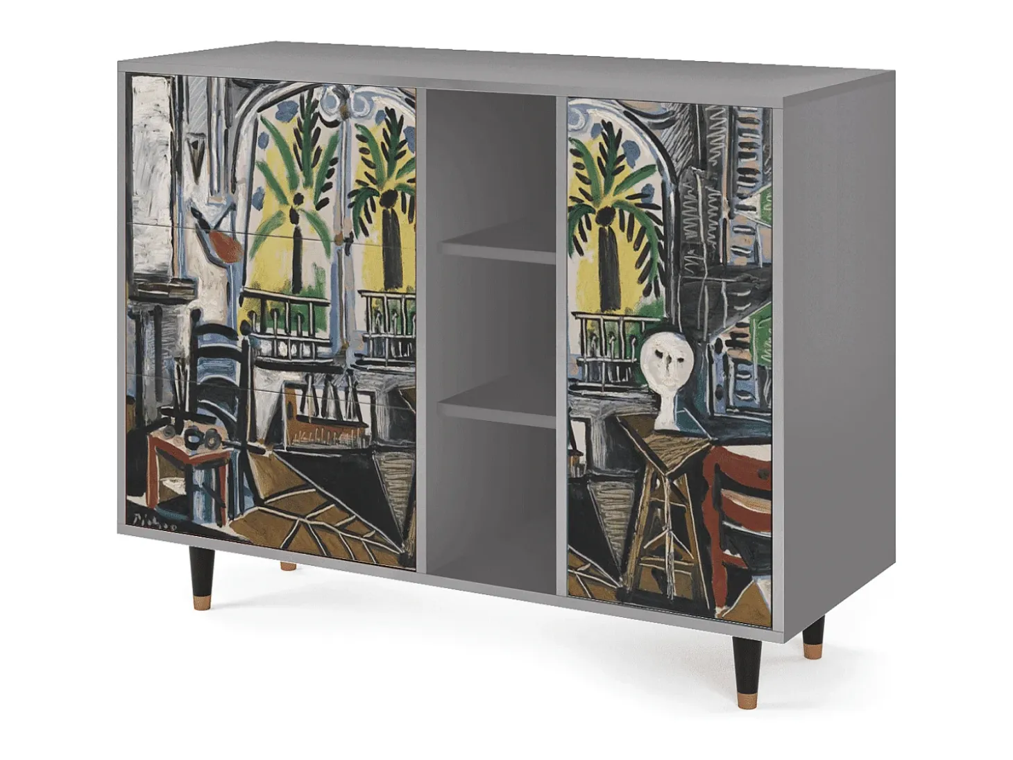 Aparador - 125x98x48 cm - BS2 - The Studio , Gris