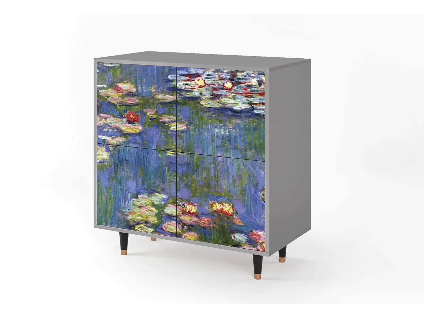 Aparador - 94x96x48 cm - BS3 - The water lily pond , Gris
