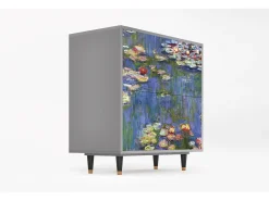 Aparador - 94x96x48 cm - BS3 - The water lily pond , Gris