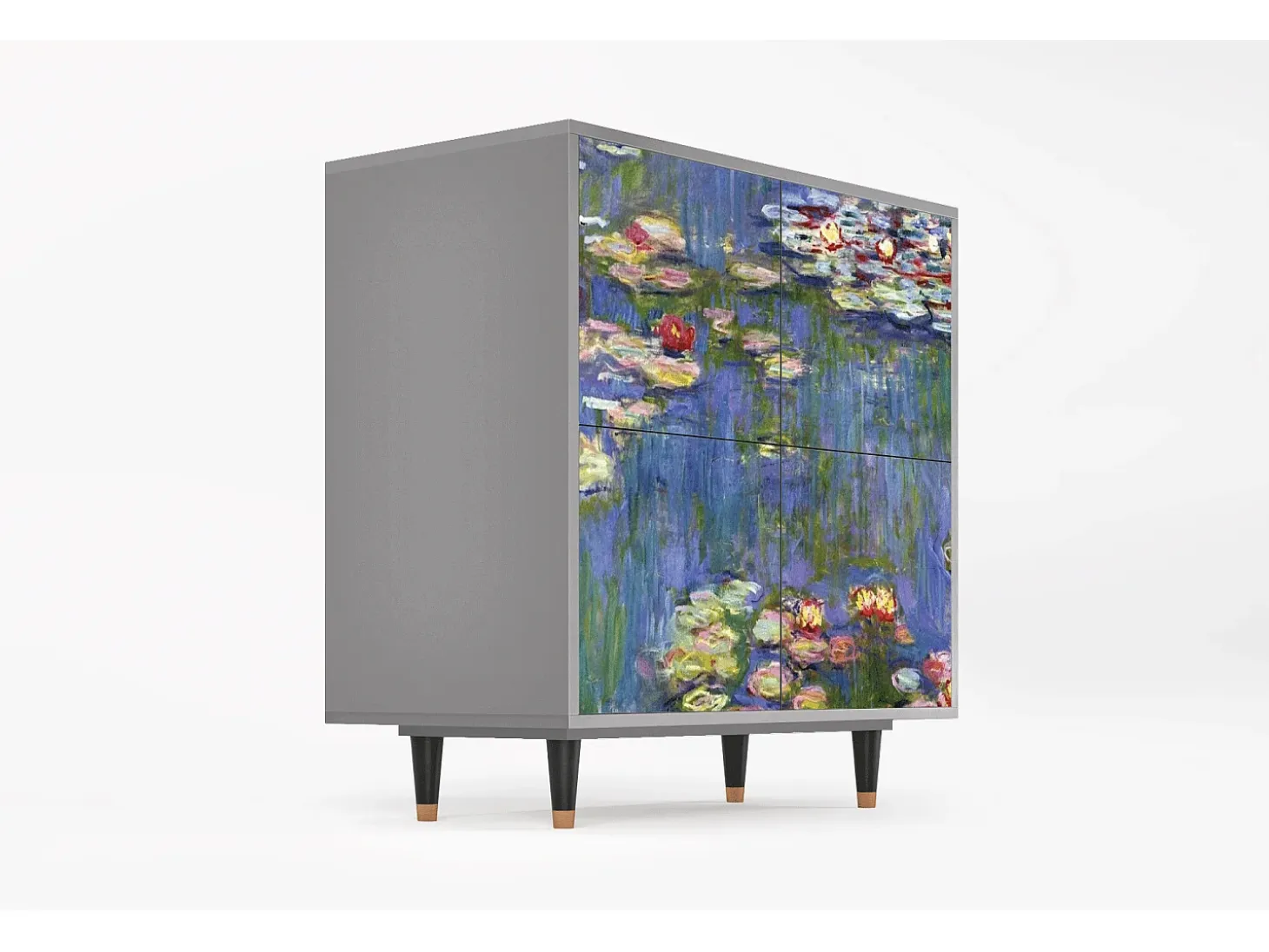 Aparador - 94x96x48 cm - BS3 - The water lily pond , Gris