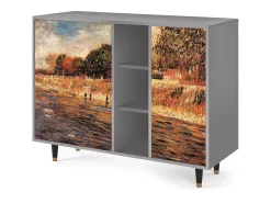 Aparador - 125x98x48 cm - BS2 - The Banks, Gris