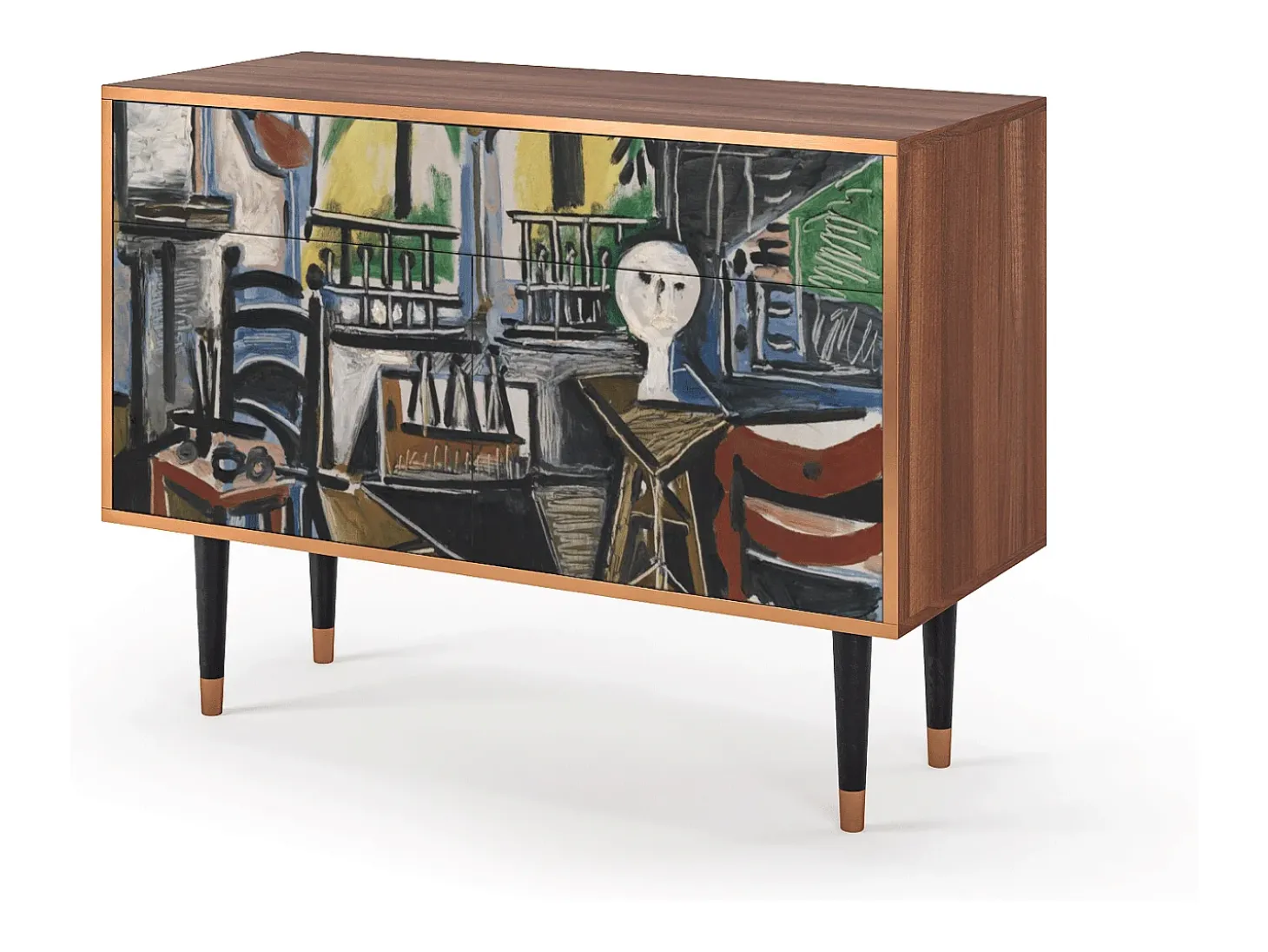 Aparador - 115x85x48 cm - BS4 - The Studio , Nogal