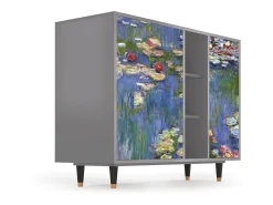 Aparador - 125x98x48 cm - BS2 - The water lily pond , Gris