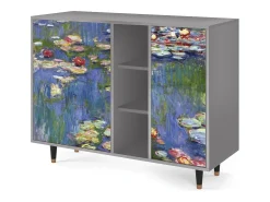 Aparador - 125x98x48 cm - BS2 - The water lily pond , Gris