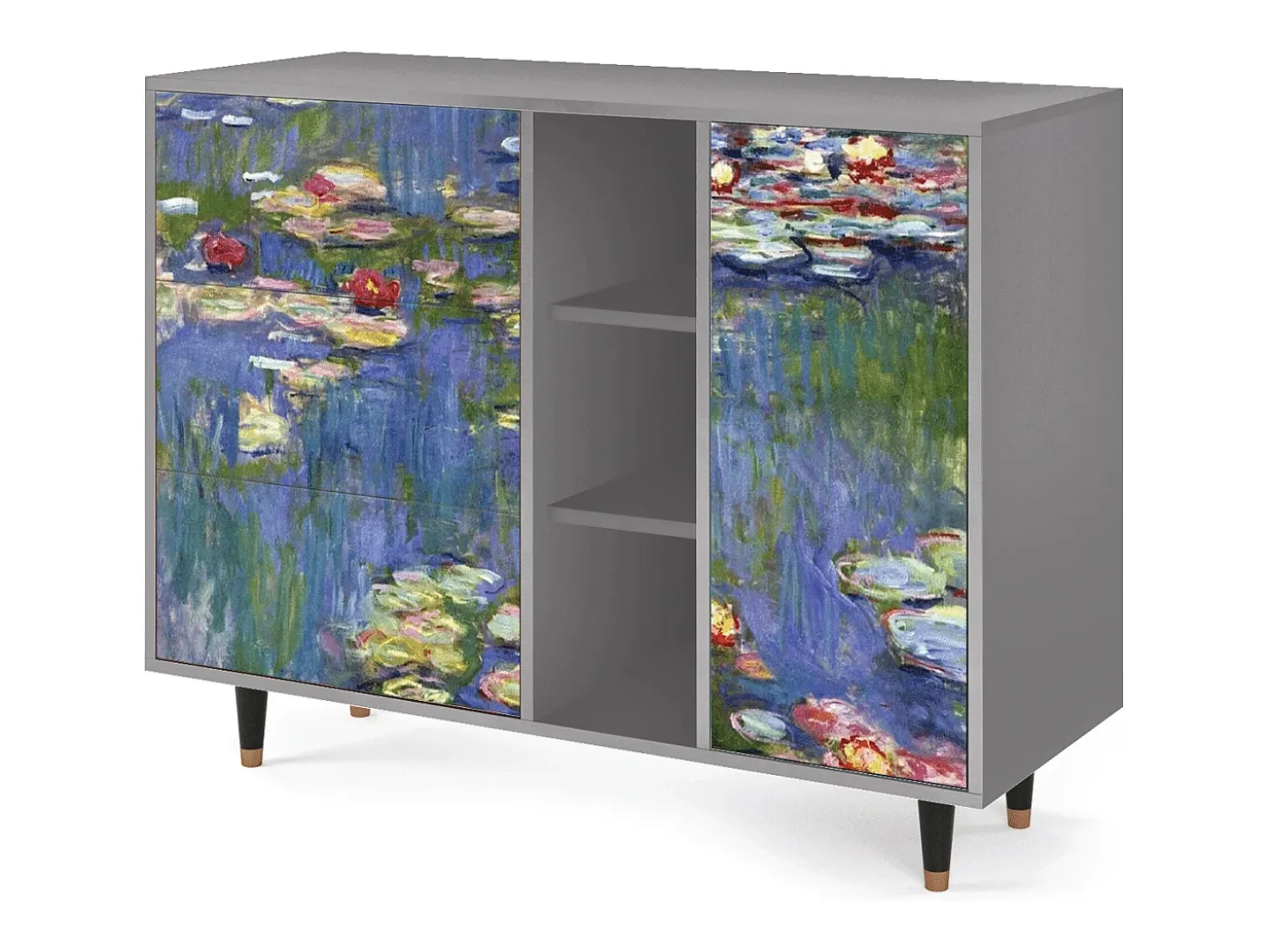 Aparador - 125x98x48 cm - BS2 - The water lily pond , Gris
