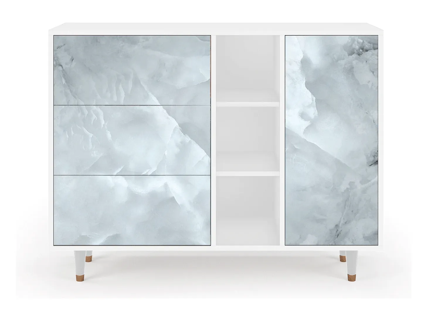 Aparador - 125x98x48 cm - BS2 - The Onyx, Blanco