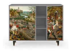 Aparador - 125x98x48 cm - BS2 - The Younger - Spring, Gris