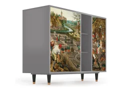 Aparador - 125x98x48 cm - BS2 - The Younger - Spring, Gris