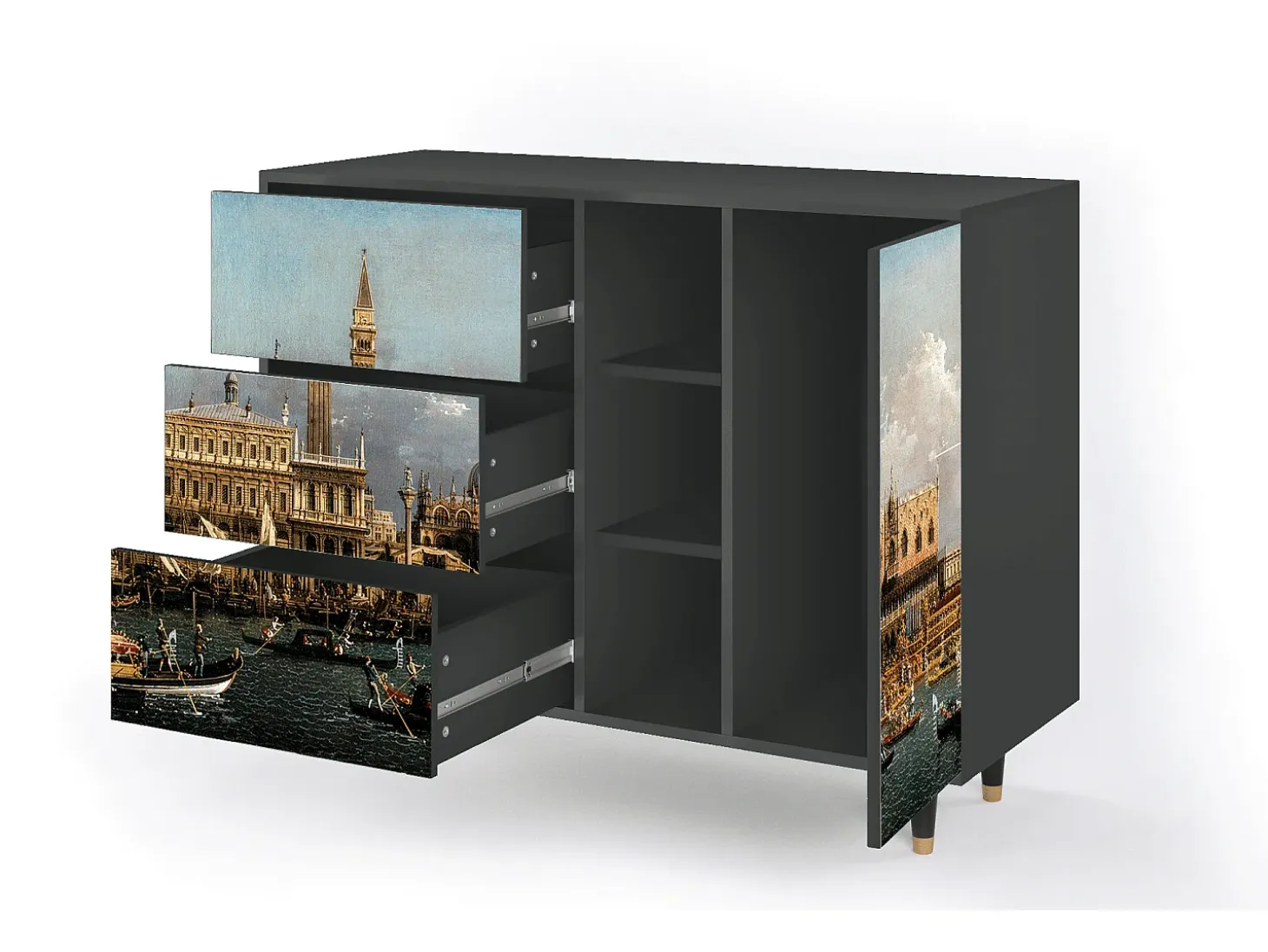 Aparador - 125x98x48 cm - BS2 - The Bucintoro, Antracita