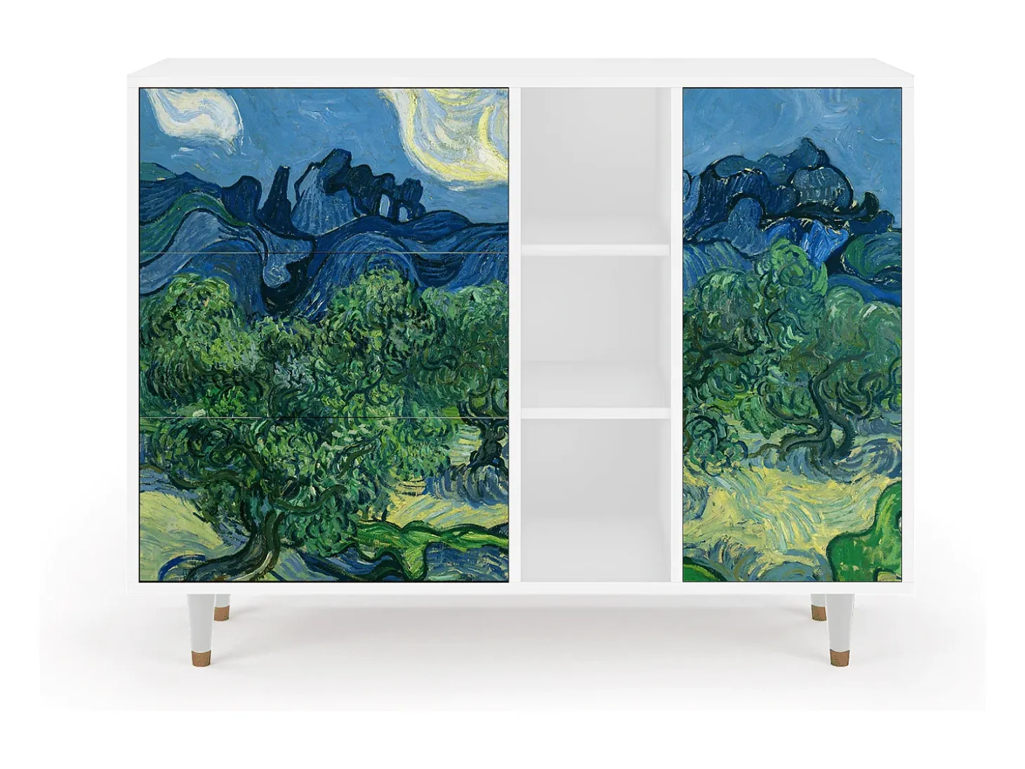 Aparador - 125x98x48 cm - BS2 - The Oil Trees, Blanco