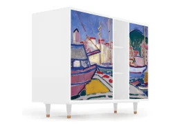 Aparador - 125x98x48 cm - BS2 - The Port of Collioure , Blanco