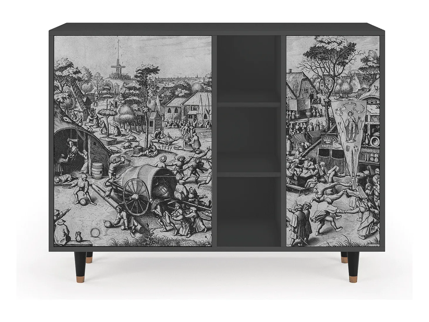 Aparador - 125x98x48 cm - BS2 - The Festival of Saint, Antracita